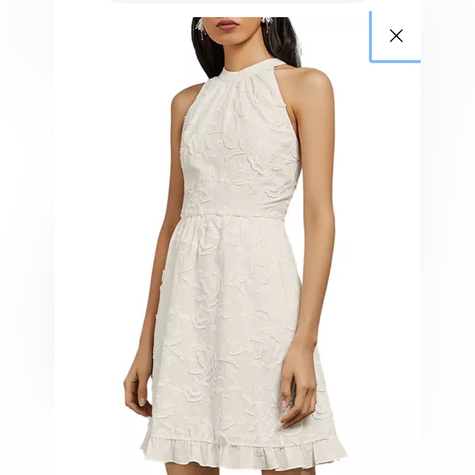 Ted Baker Cream Lorene A-Line Cocktail Dress Ted Size 2